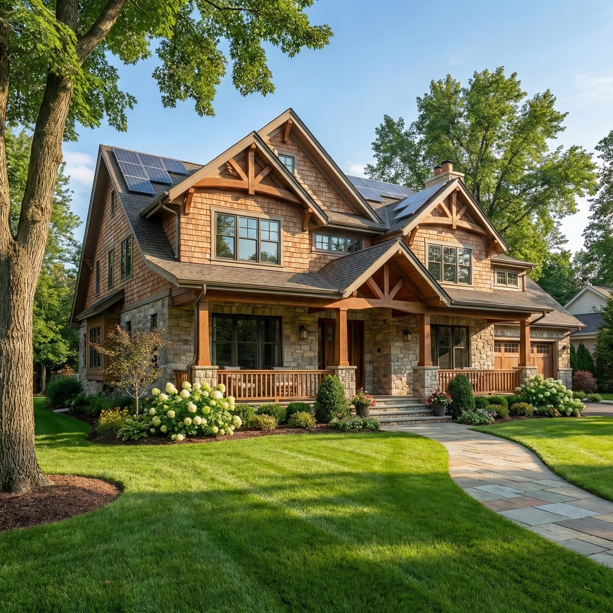 AI-generated personalized home renovation visualization for direct mail marketing