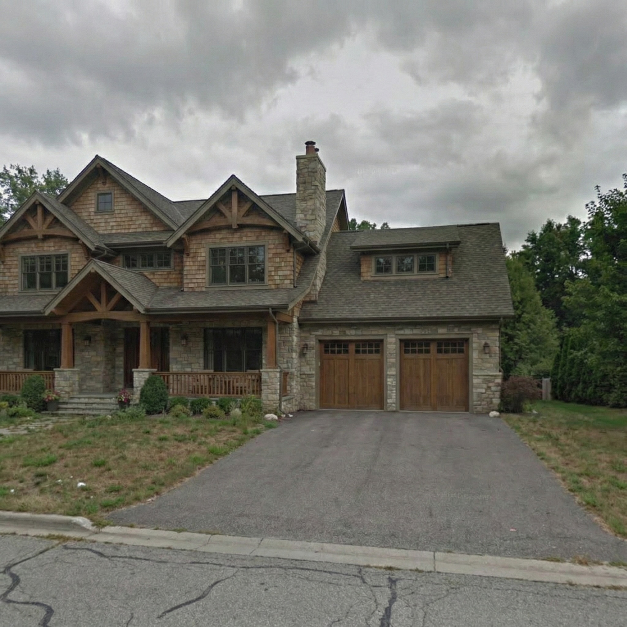 Original house photo from Google Street View before AI transformation